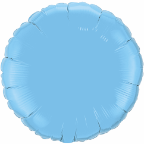 18" Round Pale Blue Qualatex Microfoil (5 ct.)