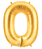LETTER "O" 40"  GOLD MEGALOON (1 PK) POLYBAG
