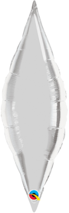 13" Microfoil Taper- Silver- Qualatex (5 ct.) air fill