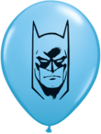 5" Round Batman Face - Pale Blue  (100 Count)