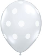 16" Diamond Clear Big Polka Dots (50 ct)