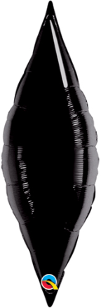 13" Microfoil Taper-Onyx Black-  Qualatex  (5 ct.) air fill