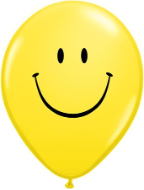 5" Round Smile Face Yellow (100 count)