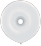 16" Geo Donut - White (25ct) Qualatex