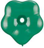 6" Geo Blossom - Emerald Green (50 count) Qualatex