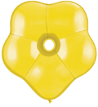 6" Geo Blossom - Citrine Yellow (50 count) Qualatex