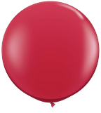 3' Round Ruby Red (2 count) Qualatex 