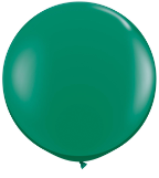 3' Round Emerald Green (2 count) Qualatex 