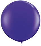 3' Round Quartz Purple (2 count) Qualatex 