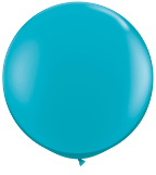 3' Round Tropical Teal (2 count) Qualatex 