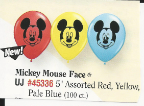 5" Round Mickey Mouse Face  (100 Count)