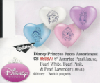6" Hrt Disney Princess Faces (100 Ct.)