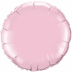 18"  Round Pearl Pink Qualatex Microfoil (5 ct.)
