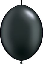 12" Quick Links - Pearl Onyx Black  (50 ct)