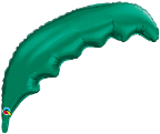 36" Microfoil Palm Frond- Emerald Green  (5 ct.)