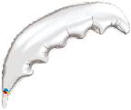 36" Microfoil Palm Frond-Silver  (5 ct.)