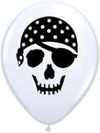 5" Round Pirate Skull (100 count )