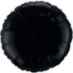 18" Round Onyx Black Qualatex Microfoil (5 ct.)