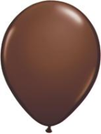 5" Round Chocolate Brown (100 count) Qualatex
