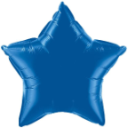 20" Dark Blue Star Qualatex (5ct)