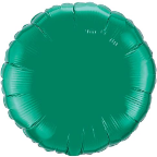 18"  Round Emerald Green Qualatex Microfoil (5 ct.)
