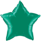 20" Emerald Star Qualatex (5ct)