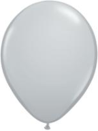 11" Round Gray (100 count) Qualatex