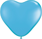 6" Heart Pale Blue (100 count) Qualatex