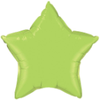 20" Lime Green Star Qualatex (5ct)