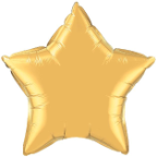 20" Metallic Gold Star Qualatex (5ct)