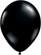 16" Round Onyx Black (50 count) Qualatex