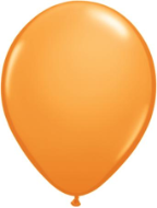 9" Round Orange (100 count) Qualatex