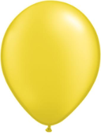 5" Round Pearl Citrine Yellow (100 count) Qualatex