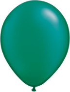 11" Round Pearl Emerald Green (100 count) Qualatex