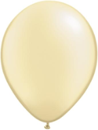 5" Round Pearl Ivory (100 count) Qualatex
