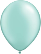11" Round Pearl Mint Green (100 count) Qualatex