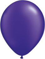5" Round Pearl Quartz Purple (100 count) Qualatex