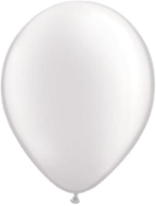 11" Round Pearl White (100 count) Qualatex