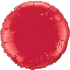 18" Round Ruby Red Qualatex Microfoil (5 ct.)