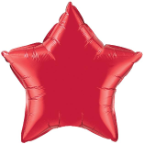 20" Ruby Red Star Qualatex (5ct)