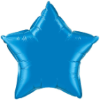 20" Sapphire Blue Star Qualatex (5ct)
