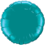 18" Round Teal  Qualatex Microfoil (5 ct.)
