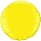 18" Round Yellow Qualatex Microfoil (5 ct.)