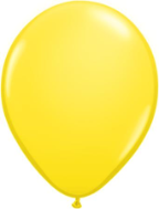 9" Round Yellow (100 count) Qualatex