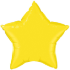 20" Yellow Star Qualatex (5ct)
