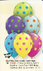 11" Round  Big Polka Dots Colorful Assortment Qualatex(50 ct) (SKU: 10240)