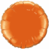 18" Round Orange Qualatex Microfoil (5 ct.) (SKU: 12916)