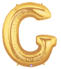 LETTER "G" 40"  GOLD MEGALOON (1 PK) POLYBAG (SKU: 15907GB)