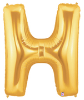LETTER "H" 40"  GOLD MEGALOON (1 PK) POLYBAG (SKU: 15908GB)