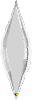38" Microfoil Taper - Silver - Qualatex (5 ct) (SKU: 16336)